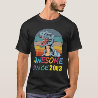 2003年素晴らしから18誕生日恐竜レックス18 Y Tシャツ