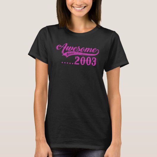 2003年素晴らし以生まれ来19誕生日19 Y Tシャツ (正面)
