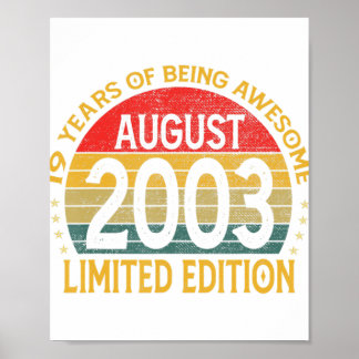 2003年素晴らし生後19威厳がある歳 ポスター