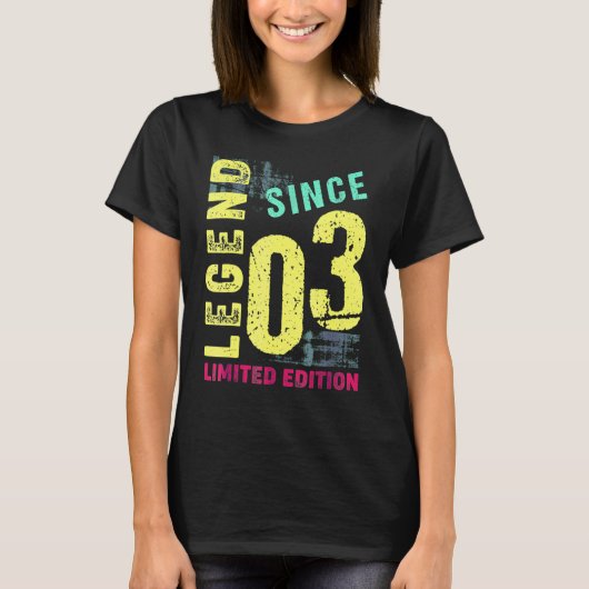 2003年製 ビンテージ 19歳 19歳の誕生日 飾り付け Tシャツ (正面)