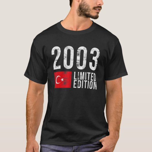 2003年限定版トルコ国旗誕生日 Tシャツ (正面)
