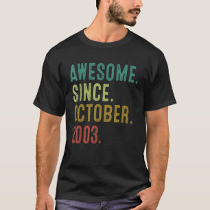 2003年10月素晴らし19誕生以来19歳 Tシャツ