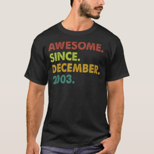 2003年12月19日素晴らし誕生から19歳 Tシャツ