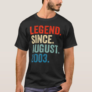 2003年18歳威厳がある生以来19歳の伝説 Tシャツ