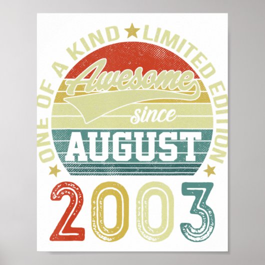 2003年19日以素晴らし来19年威厳がある旧誕生日 ポスター (正面)