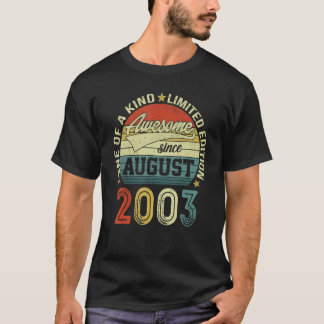 2003年19日以素晴らし来19年威厳がある旧誕生日 Tシャツ