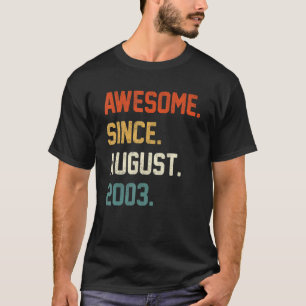 2003年19素晴らし日威厳がある誕生19歳 Tシャツ