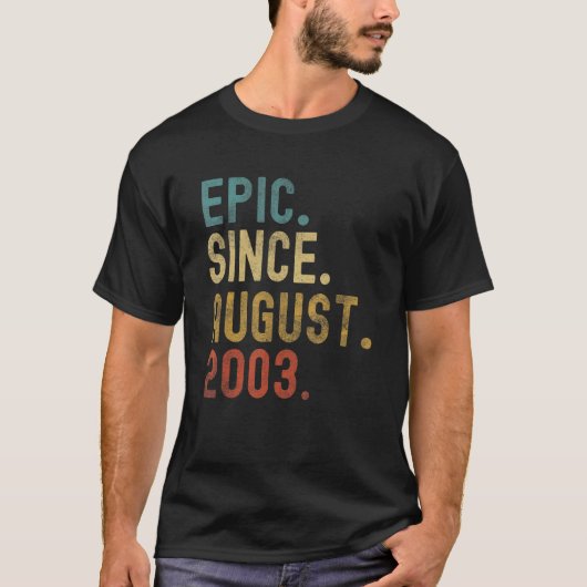 2003年19誕生日以来19威厳がある歳の叙事詩 Tシャツ (正面)