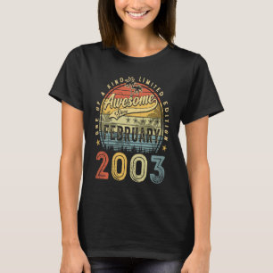 2003年2月以素晴らし降20誕生日20年 Tシャツ