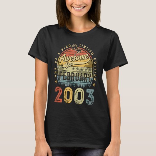 2003年2月以素晴らし降20誕生日20年 Tシャツ (正面)