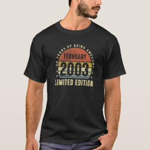 2003年2月20日誕生日20歳 Tシャツ