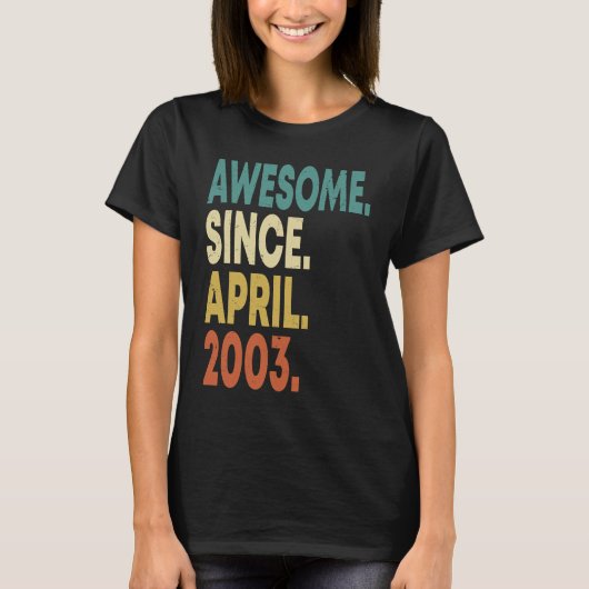 2003年4素晴らし月20日生誕20年 Tシャツ (正面)