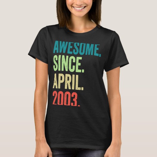 2003年4素晴らし月20日生誕20年 Tシャツ (正面)