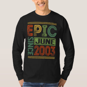 2003年6月以来の叙事詩19誕生日アパレルエピックバット Tシャツ