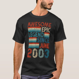 2003年6月以素晴らし降19誕生日エピックレジェンド Tシャツ