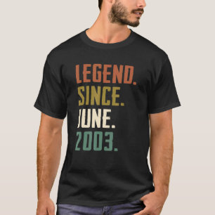 2003年6月19誕生日以来19歳の伝説 Tシャツ