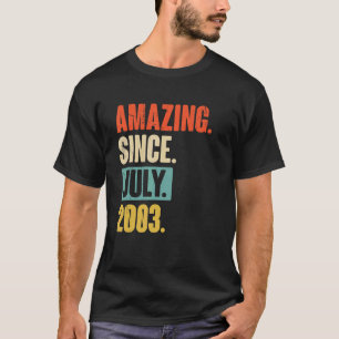 2003年7月以来アメージング19歳19誕生日 Tシャツ