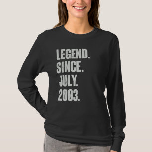 2003年7月以来19歳19誕生日伝説 Tシャツ