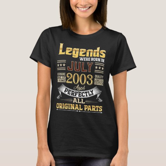 2003年7月19歳19歳の誕生日伝説はBor Tシャツ (正面)