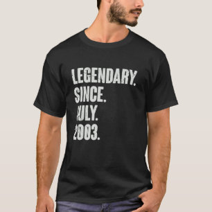 2003年7月19歳19誕生以来の伝説 Tシャツ