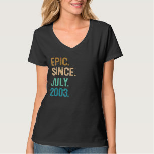2003年7月19誕生日以来19歳の叙事詩 Tシャツ