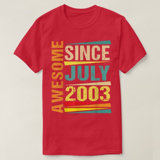 2003年7月19th Birから19歳のギフト伝説 Tシャツ (デザイン正面)