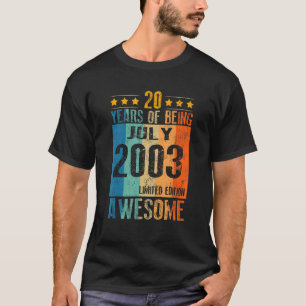 2003年7月20歳素晴らし Tシャツ