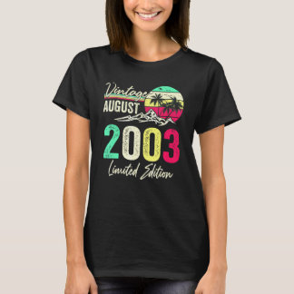 2003年8月のヴィンテージ 19歳の誕生日 Tシャツ