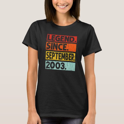 2003年9月19日誕生日伝説 Tシャツ (正面)