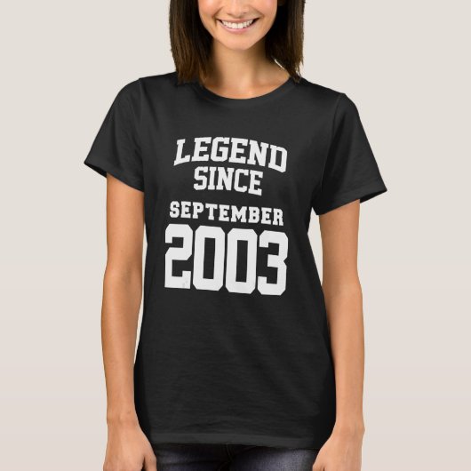 2003年9月19誕生日伝説19歳 Tシャツ (正面)
