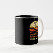 2003最高の年レトロヴィンテージ父の日から夫 ツートーンマグカップ (正面右)