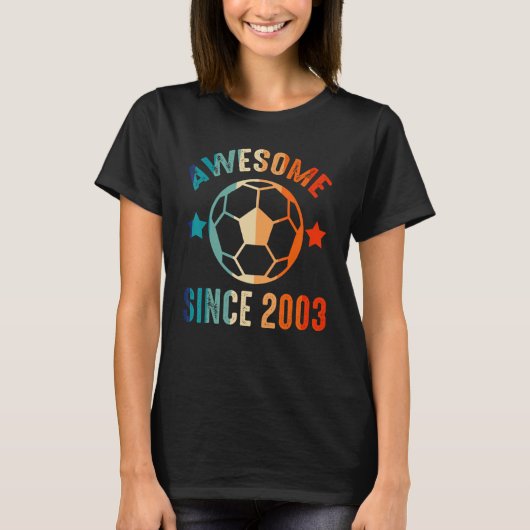 2003素晴らし年の誕生日チーム誇りを持ったサッカーB D Tシャツ (正面)