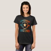 2003素晴らし年の誕生日チーム誇りを持ったサッカーB D Tシャツ (正面フル)