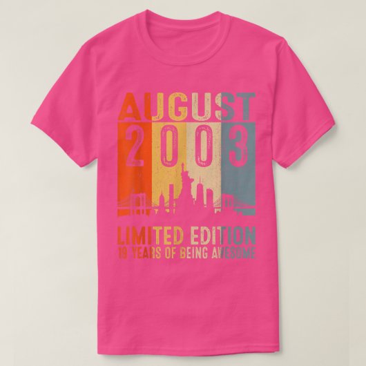 2003素晴らし年19誕生日ヴィンテージRe Tシャツ (デザイン正面)