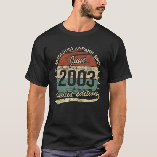2003素晴らし年6月以来の絶対男の女性誕生 Tシャツ (正面)