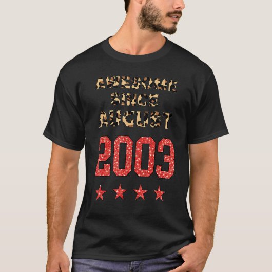 2003素晴らし年Leopard 2003年バ威厳があるート以威厳がある来 Tシャツ (正面)