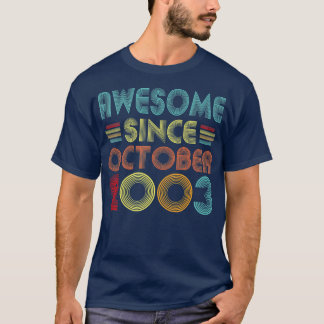 2003 素晴らし年10月以来19歳ヴィンテージ19t tシャツ