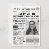 2004カスタム年新聞紙誕生日カードのトレンド シーズンカード (正面)