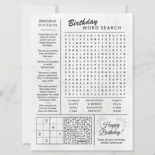 2004カスタム年新聞紙誕生日カードのトレンド シーズンカード (裏面)