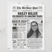 2004カスタム年新聞紙誕生日カードのトレンド シーズンカード (正面)