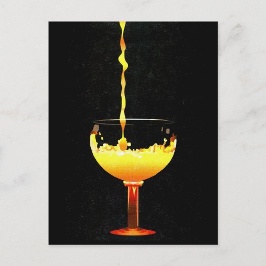 2004コンピュータスケッチオレンジジュース注ぎ ポストカード (正面)