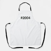 2004ハッシュタグ21誕生日記念日 エプロン (正面)
