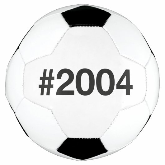 2004ハッシュタグ21誕生日記念日 サッカーボール (正面)