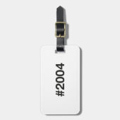 2004ハッシュタグ21誕生日記念日 ラゲッジタグ (正面縦)