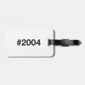 2004ハッシュタグ21誕生日記念日 ラゲッジタグ (裏面横)