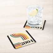 2004レトロヴィンテージポスターマイルストーン誕生日 スクエアペーパーコースター (インサイチュ)