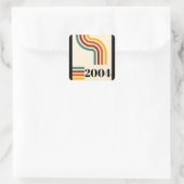 2004レトロヴィンテージポスターマイルストーン21歳の誕生日 スクエアシール (バッグ)