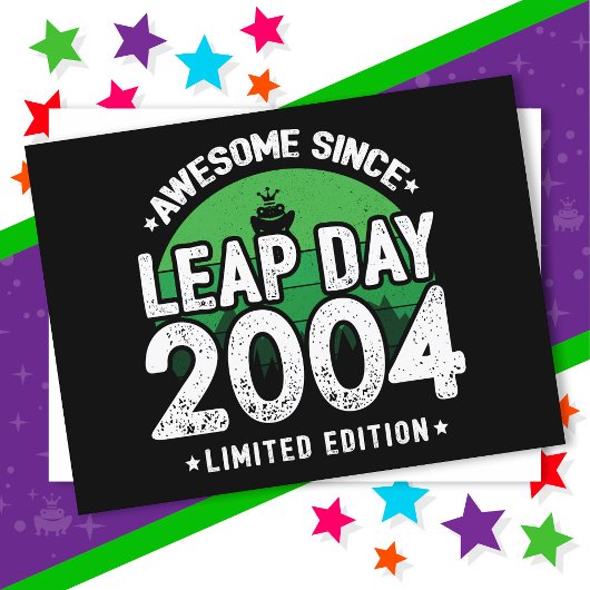 2004年うるう日2月29日生まれ最高！ ポストカード
