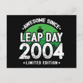 2004年からすごい うるう年2月29日 誕生日 ポストカード (正面)