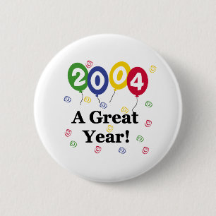 2004年すばらしい年の誕生日 缶バッジ